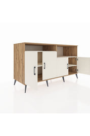 Kronos Konsol 4 Raflı 4 Kapaklı 176x59x99 Çam-Aytaşı