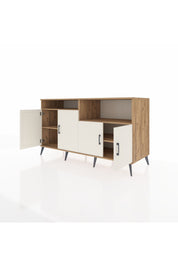 Kronos Konsol 4 Raflı 4 Kapaklı 176x59x99 Çam-Aytaşı/Çam