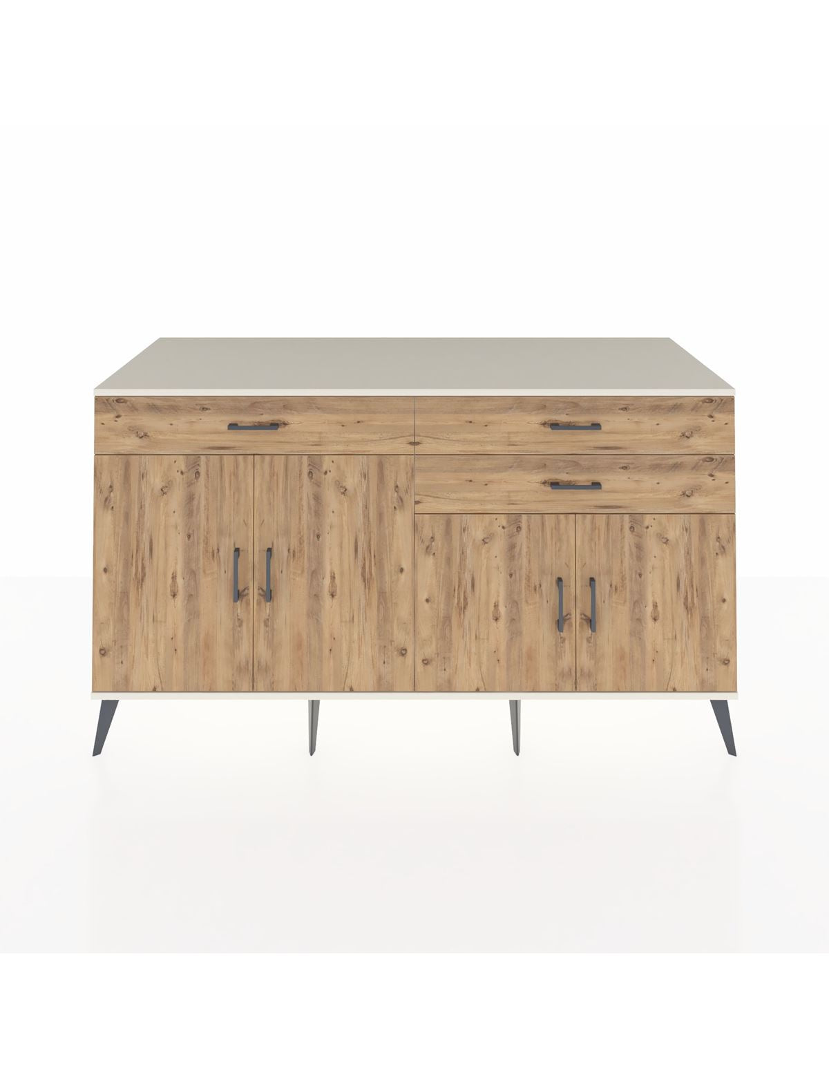 Kronos Konsol 2 Raflı 3 Çekmeceli 4 Kapaklı 176x59x99 Aytaşı-Çam