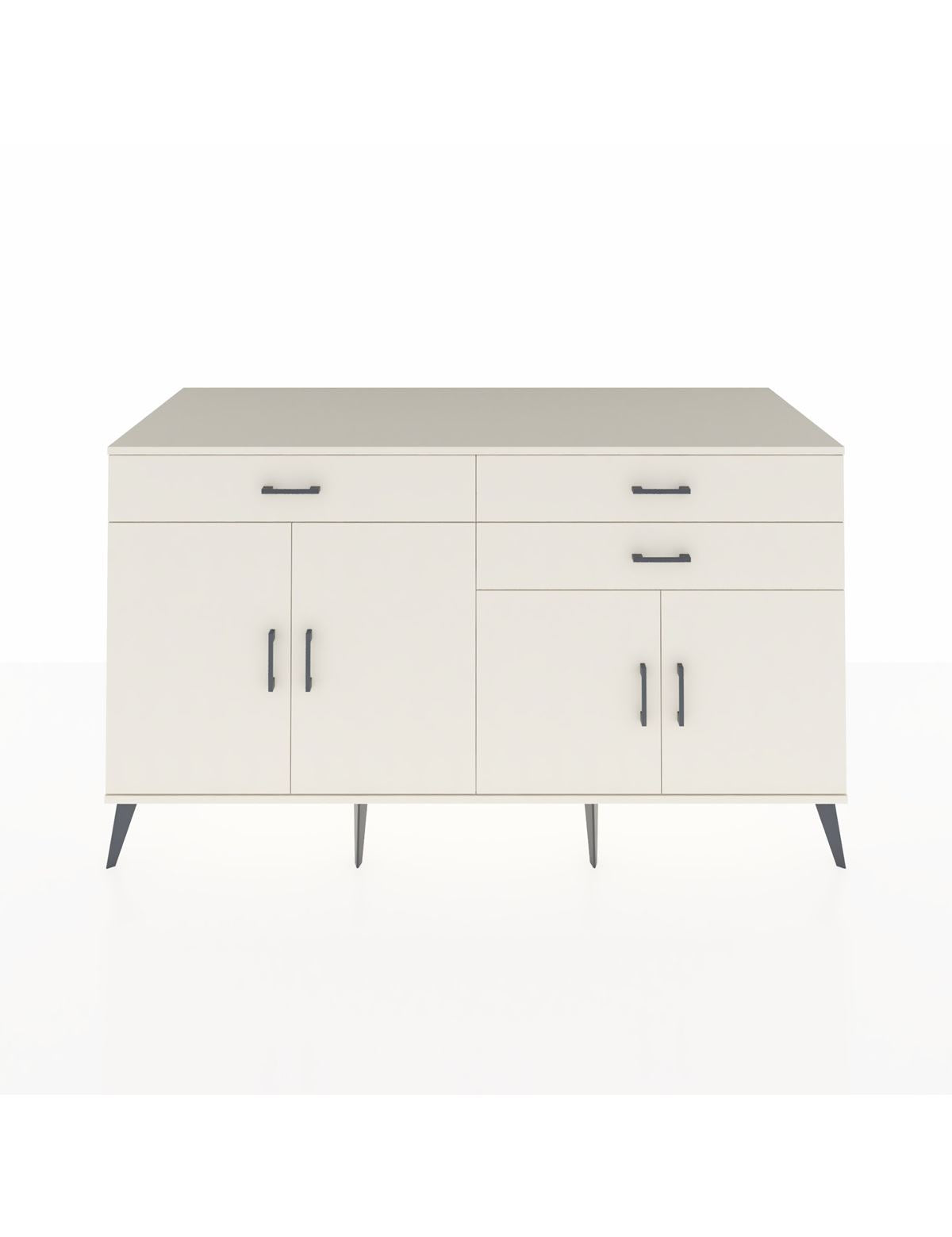 Kronos Konsol 2 Raflı 3 Çekmeceli 4 Kapaklı 176x59x99 Aytaşı-Aytaşı