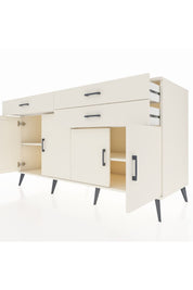 Kronos Konsol 2 Raflı 3 Çekmeceli 4 Kapaklı 176x59x99 Aytaşı-Aytaşı