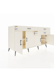 Kronos Konsol 2 Raflı 3 Çekmeceli 4 Kapaklı 176x59x99 Aytaşı-Aytaşı