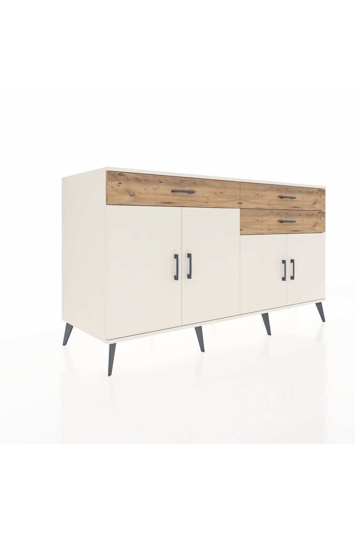 Kronos Konsol 2 Raflı 3 Çekmeceli 4 Kapaklı 176x59x99 Aytaşı-Aytaşı/Çam