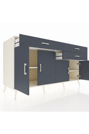 Kronos Konsol 2 Raflı 3 Çekmeceli 4 Kapaklı 176x59x99 Aytaşı-Antrasit