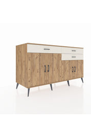 Kronos Konsol 2 Raflı 3 Çekmeceli 4 Kapaklı 176x59x99 Çam-Çam/Aytaşı