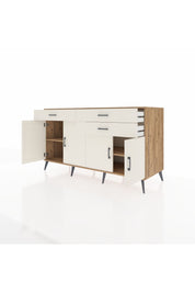 Kronos Konsol 2 Raflı 3 Çekmeceli 4 Kapaklı 176x59x99 Çam-Aytaşı