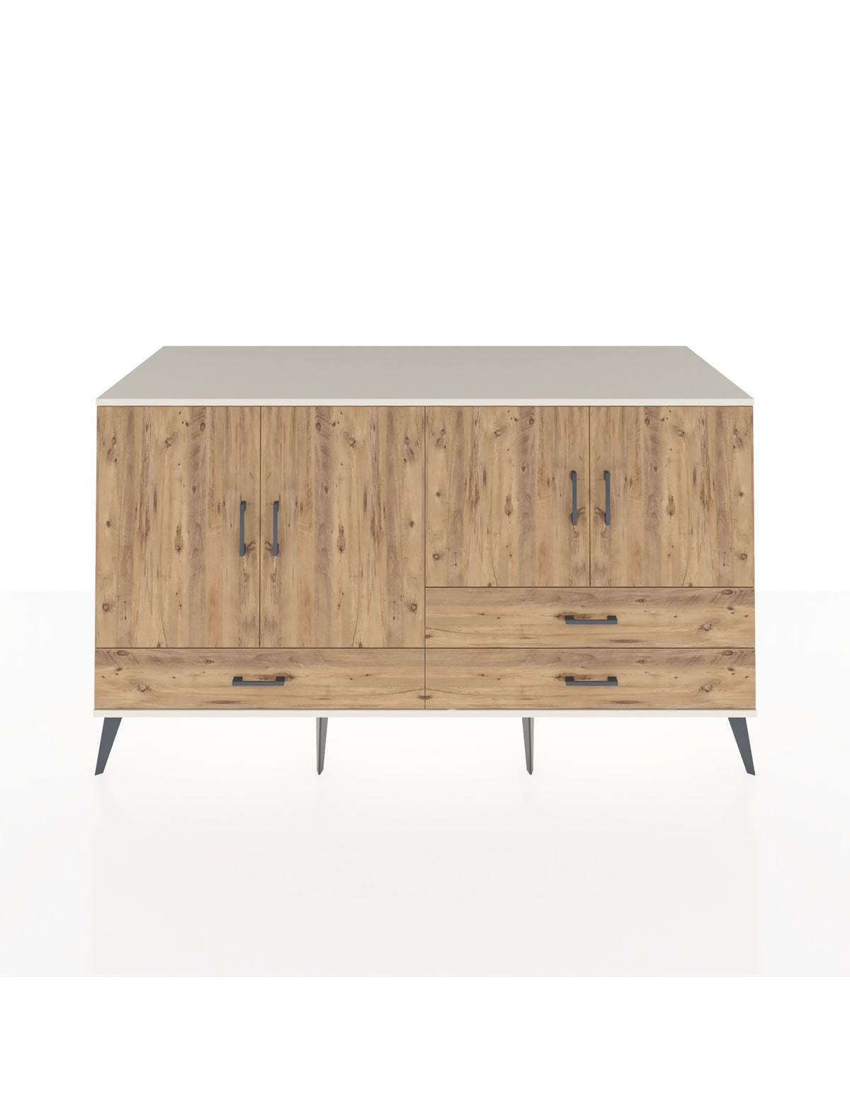 Kronos Konsol 5 Raflı 3 Çekmeceli 4 Kapaklı 176x59x99 Aytaşı-Çam