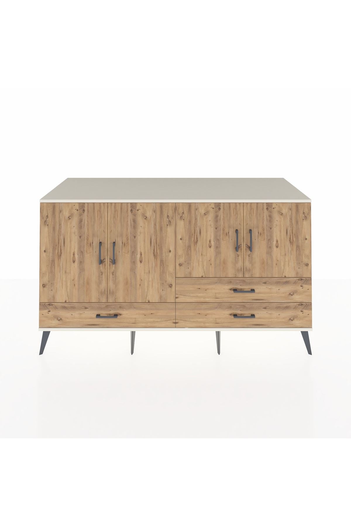 Kronos Konsol 5 Raflı 3 Çekmeceli 4 Kapaklı 176x59x99 Aytaşı-Çam