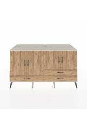 Kronos Konsol 5 Raflı 3 Çekmeceli 4 Kapaklı 176x59x99 Aytaşı-Çam