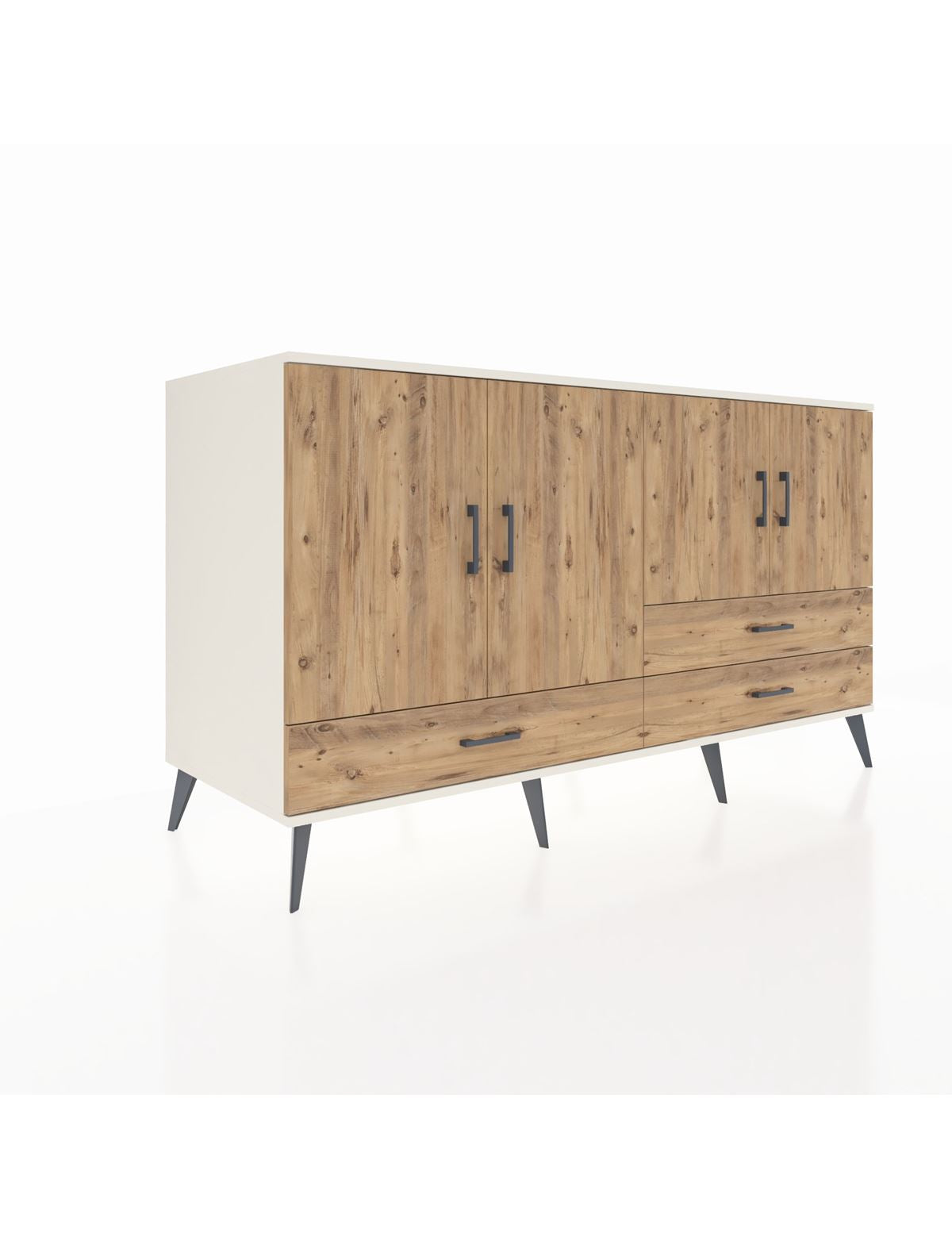 Kronos Konsol 5 Raflı 3 Çekmeceli 4 Kapaklı 176x59x99 Aytaşı-Çam