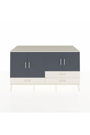 Kronos Konsol 5 Raflı 3 Çekmeceli 4 Kapaklı 176x59x99 Aytaşı-Antrasit/Aytaşı