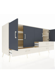 Kronos Konsol 5 Raflı 3 Çekmeceli 4 Kapaklı 176x59x99 Aytaşı-Antrasit/Aytaşı