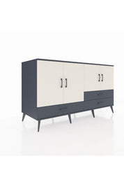 Kronos Konsol 5 Raflı 3 Çekmeceli 4 Kapaklı 176x59x99 Antrasit-Aytaşı/Antrasit