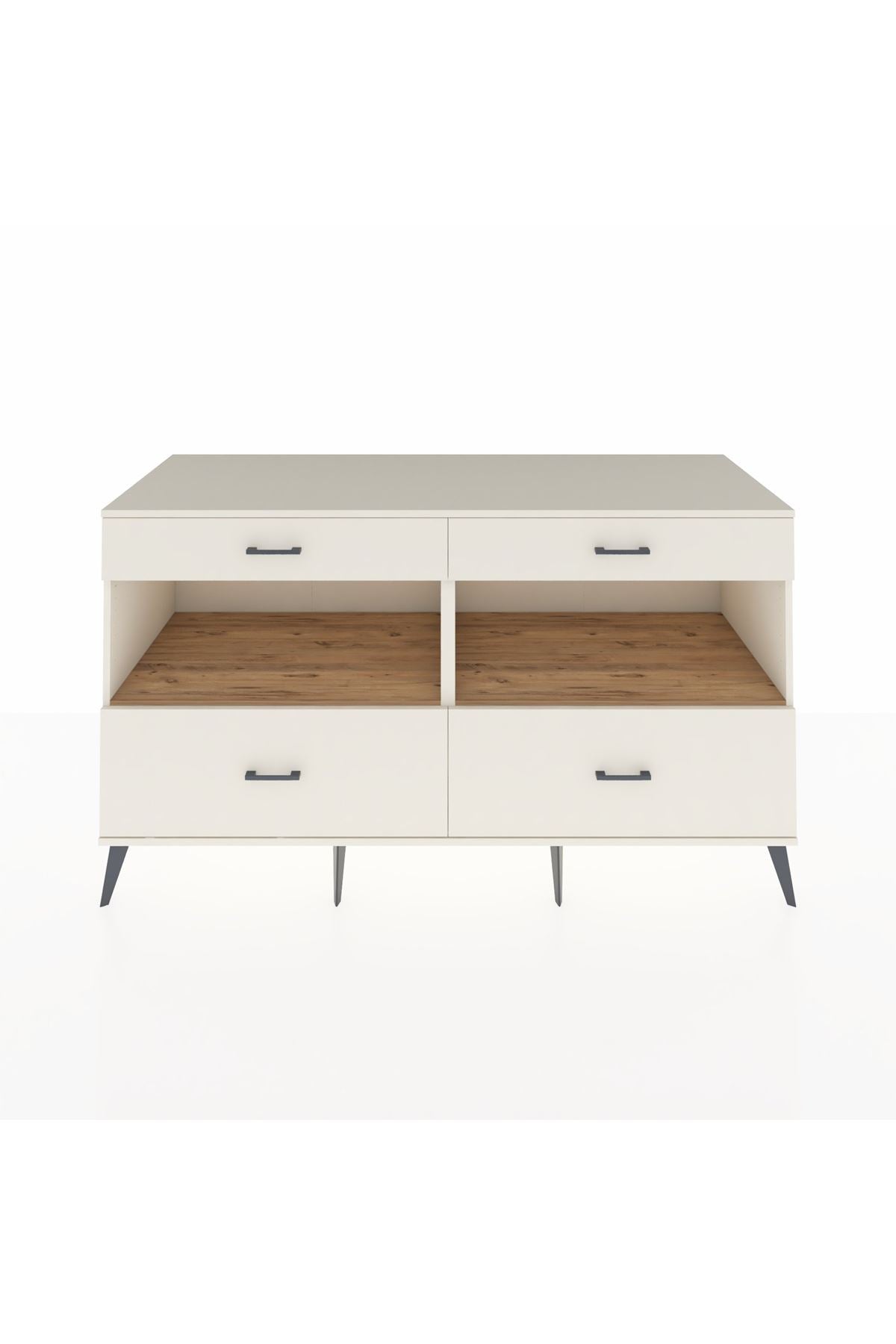 Kronos Konsol 2 Raflı 4 Çekmeceli 176x59x99 Aytaşı-Çam/Aytaşı