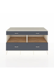 Kronos Konsol 2 Raflı 4 Çekmeceli 176x59x99 Aytaşı-Çam/Antrasit