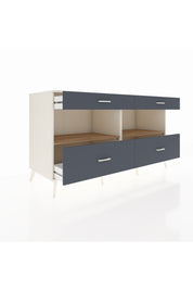 Kronos Konsol 2 Raflı 4 Çekmeceli 176x59x99 Aytaşı-Çam/Antrasit