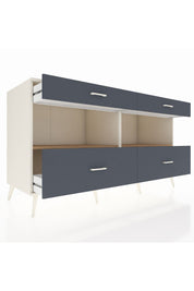 Kronos Konsol 2 Raflı 4 Çekmeceli 176x59x99 Aytaşı-Çam/Antrasit