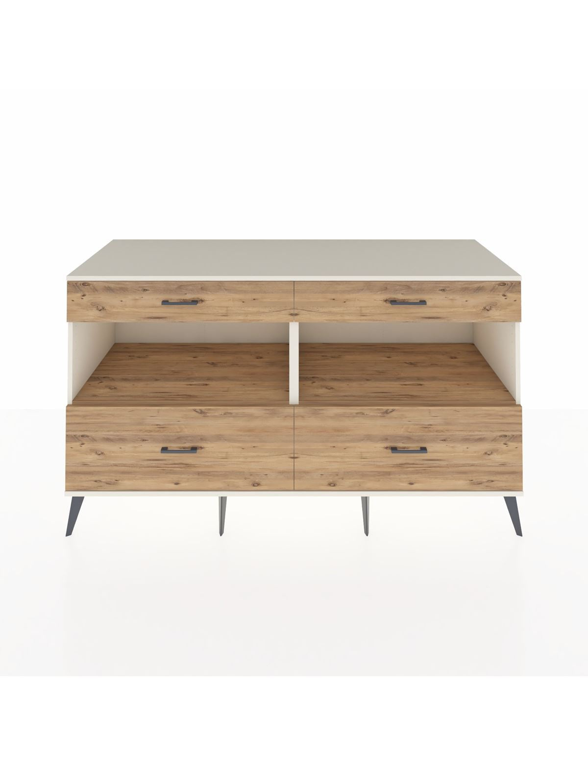 Kronos Konsol 2 Raflı 4 Çekmeceli 176x59x99 Aytaşı-Çam