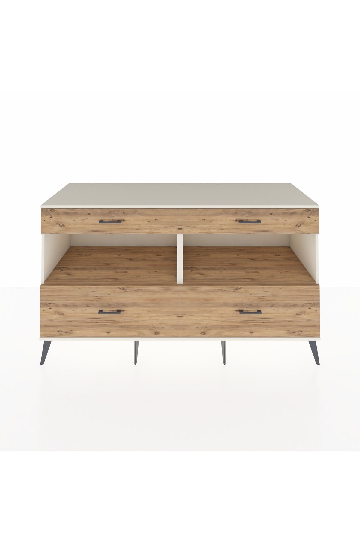 Kronos Konsol 2 Raflı 4 Çekmeceli 176x59x99 Aytaşı-Çam