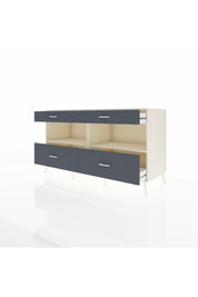 Kronos Konsol 2 Raflı 4 Çekmeceli 176x59x99 Aytaşı-Aytaşı/Antrasit