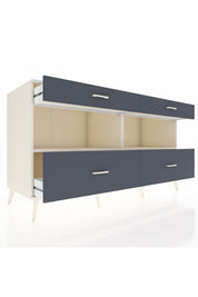 Kronos Konsol 2 Raflı 4 Çekmeceli 176x59x99 Aytaşı-Aytaşı/Antrasit