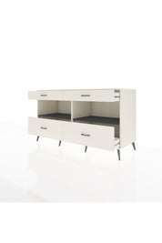 Kronos Konsol 2 Raflı 4 Çekmeceli 176x59x99 Aytaşı-Antrasit/Aytaşı