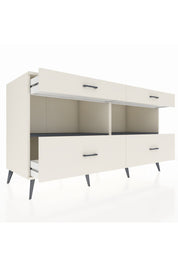 Kronos Konsol 2 Raflı 4 Çekmeceli 176x59x99 Aytaşı-Antrasit/Aytaşı