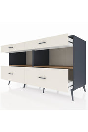 Kronos Konsol 2 Raflı 4 Çekmeceli 176x59x99 Antrasit-Çam/Aytaşı