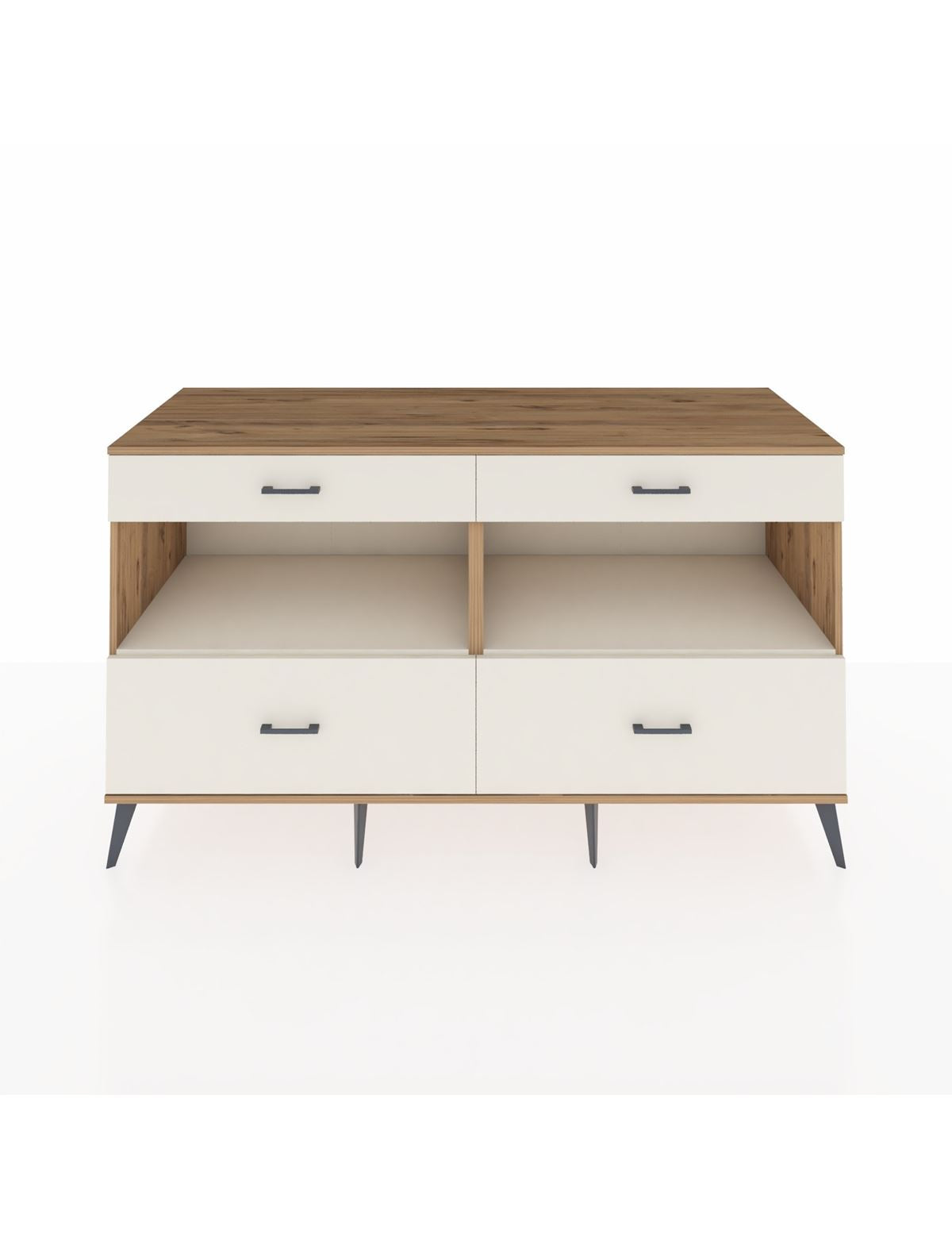 Kronos Konsol 2 Raflı 4 Çekmeceli 176x59x99 Çam-Aytaşı