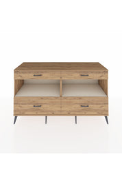 Kronos Konsol 2 Raflı 4 Çekmeceli 176x59x99 Çam-Aytaşı/Çam