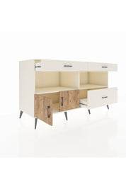 Kronos Konsol 2 Raflı 3 Çekmeceli 2 Kapaklı 176x59x99 Aytaşı-Çam/Aytaşı