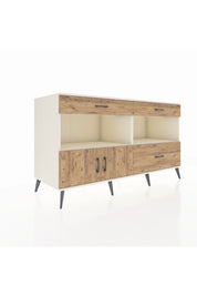 Kronos Konsol 2 Raflı 3 Çekmeceli 2 Kapaklı 176x59x99 Aytaşı-Çam