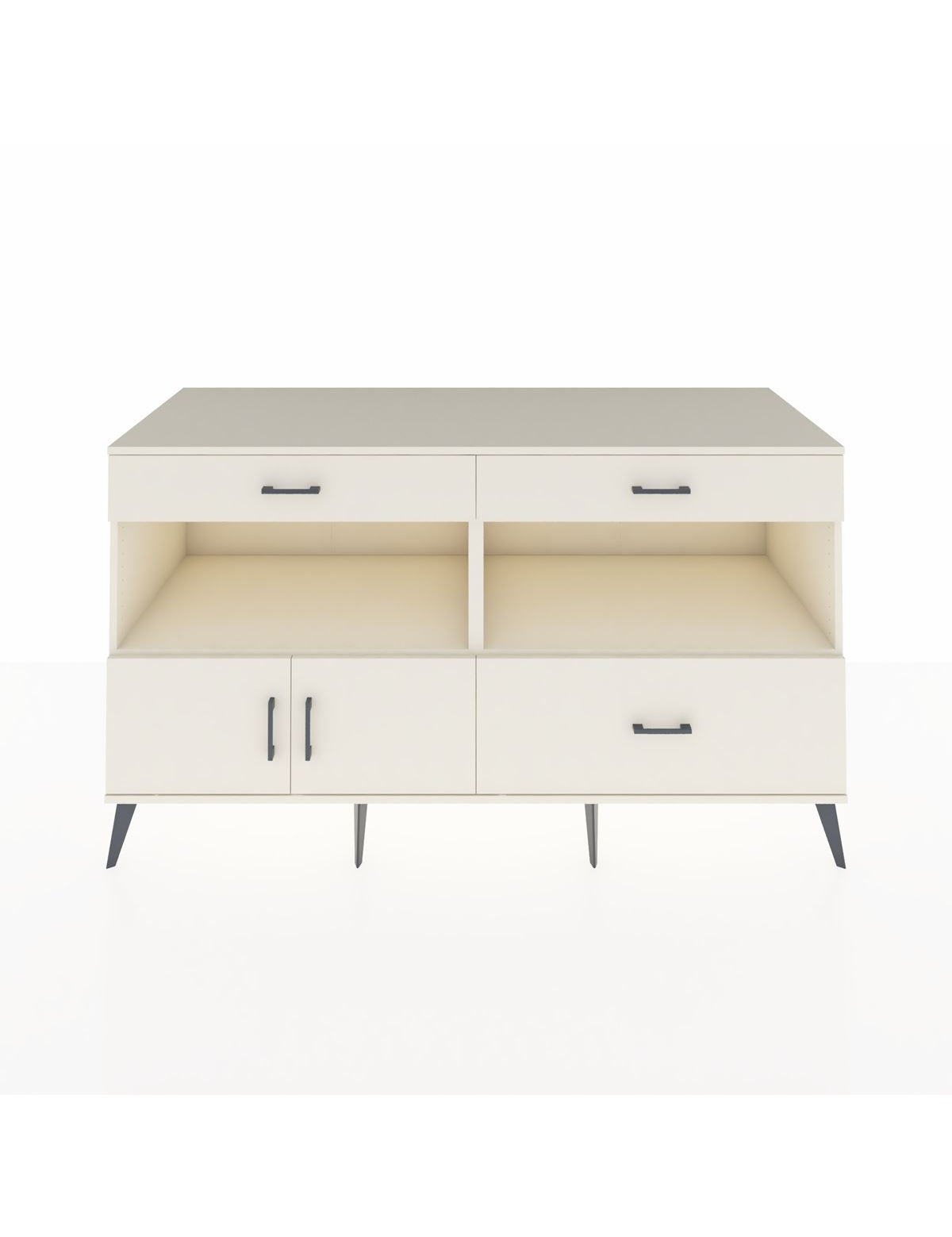 Kronos Konsol 2 Raflı 3 Çekmeceli 2 Kapaklı 176x59x99 Aytaşı-Aytaşı