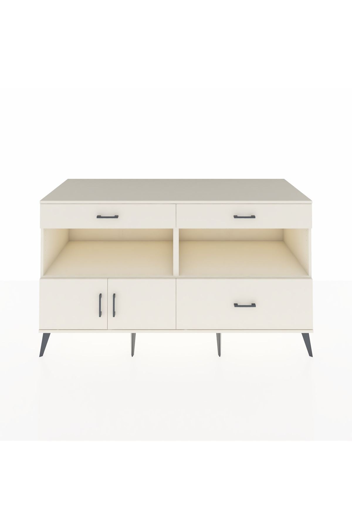 Kronos Konsol 2 Raflı 3 Çekmeceli 2 Kapaklı 176x59x99 Aytaşı-Aytaşı