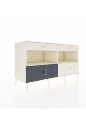 Kronos Konsol 2 Raflı 3 Çekmeceli 2 Kapaklı 176x59x99 Aytaşı-Antrasit/Aytaşı