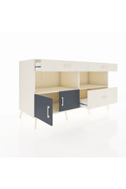 Kronos Konsol 2 Raflı 3 Çekmeceli 2 Kapaklı 176x59x99 Aytaşı-Antrasit/Aytaşı