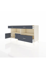 Kronos Konsol 2 Raflı 3 Çekmeceli 2 Kapaklı 176x59x99 Aytaşı-Antrasit