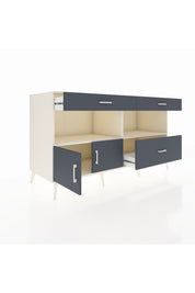 Kronos Konsol 2 Raflı 3 Çekmeceli 2 Kapaklı 176x59x99 Aytaşı-Antrasit