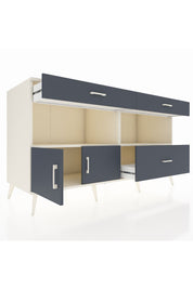 Kronos Konsol 2 Raflı 3 Çekmeceli 2 Kapaklı 176x59x99 Aytaşı-Antrasit