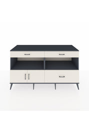 Kronos Konsol 2 Raflı 3 Çekmeceli 2 Kapaklı 176x59x99 Antrasit-Aytaşı