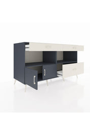 Kronos Konsol 2 Raflı 3 Çekmeceli 2 Kapaklı 176x59x99 Antrasit-Antrasit/Aytaşı