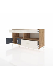 Kronos Konsol 2 Raflı 3 Çekmeceli 2 Kapaklı 176x59x99 Çam-Antrasit/Aytaşı