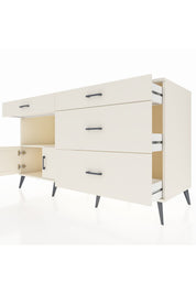 Kronos Konsol Tek Raflı 4 Çekmeceli 2 Kapaklı 176x59x99 Aytaşı-Aytaşı