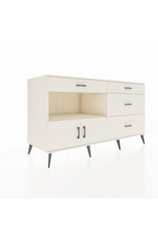 Kronos Konsol Tek Raflı 4 Çekmeceli 2 Kapaklı 176x59x99 Aytaşı-Aytaşı