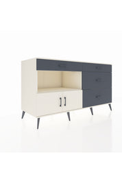 Kronos Konsol Tek Raflı 4 Çekmeceli 2 Kapaklı 176x59x99 Aytaşı-Aytaşı/Antrasit