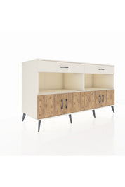 Kronos Konsol 2 Raflı 2 Çekmeceli 4 Kapaklı 176x59x99 Aytaşı-Çam/Aytaşı