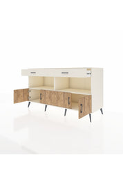 Kronos Konsol 2 Raflı 2 Çekmeceli 4 Kapaklı 176x59x99 Aytaşı-Çam/Aytaşı