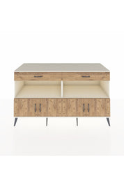 Kronos Konsol 2 Raflı 2 Çekmeceli 4 Kapaklı 176x59x99 Aytaşı-Çam