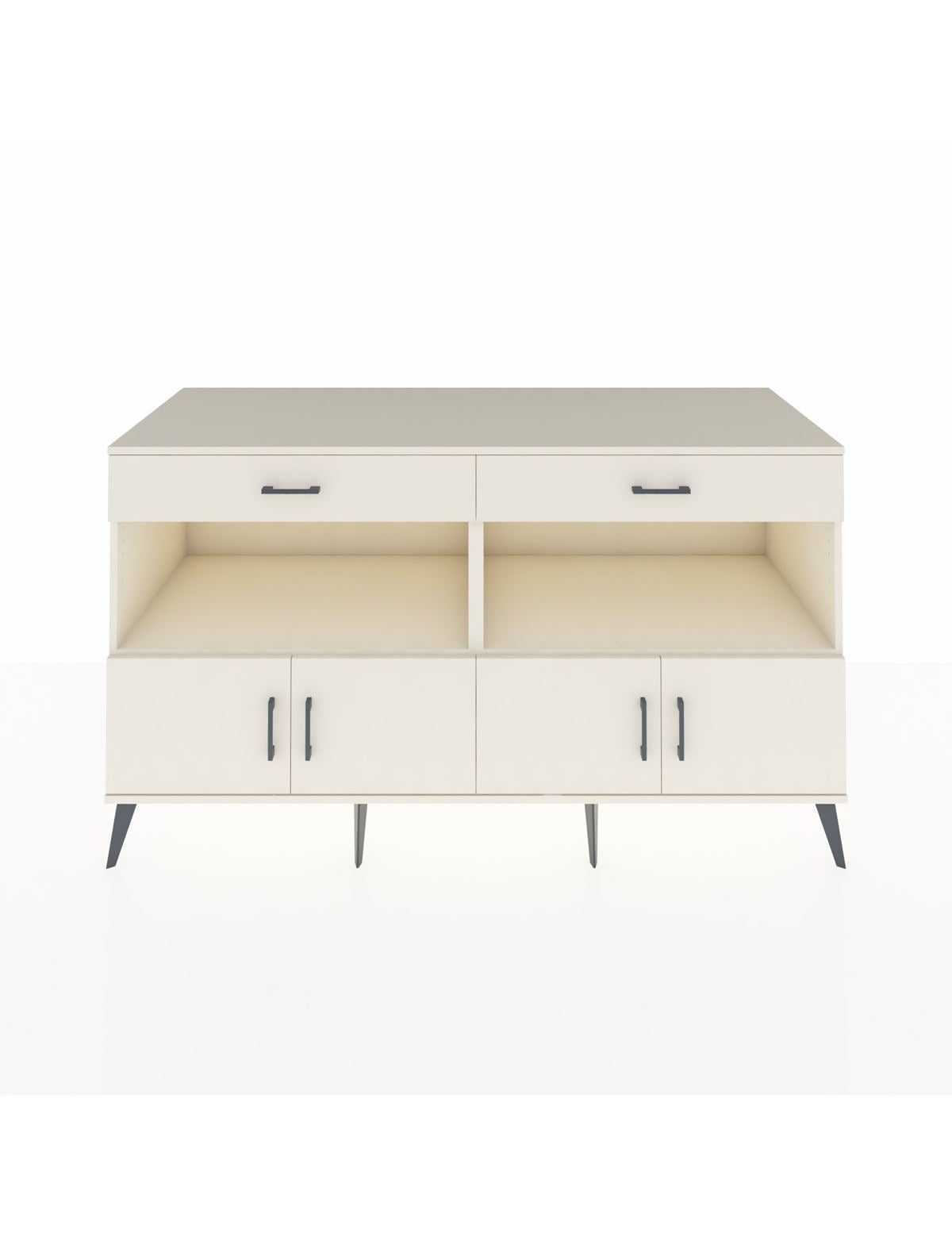 Kronos Konsol 2 Raflı 2 Çekmeceli 4 Kapaklı 176x59x99 Aytaşı-Aytaşı