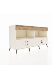 Kronos Konsol 2 Raflı 2 Çekmeceli 4 Kapaklı 176x59x99 Aytaşı-Aytaşı/Çam